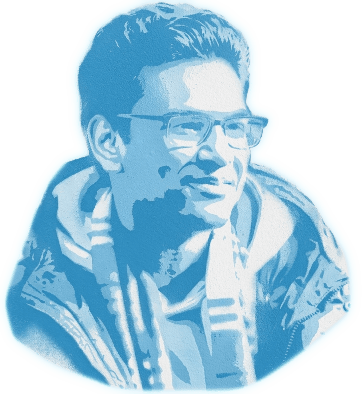 Stylized portrait of Michael Rooplall