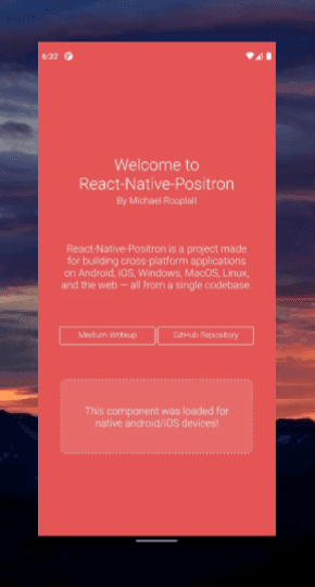 React Native: Targetting Mobile, Desktop, and the Web screen 3
