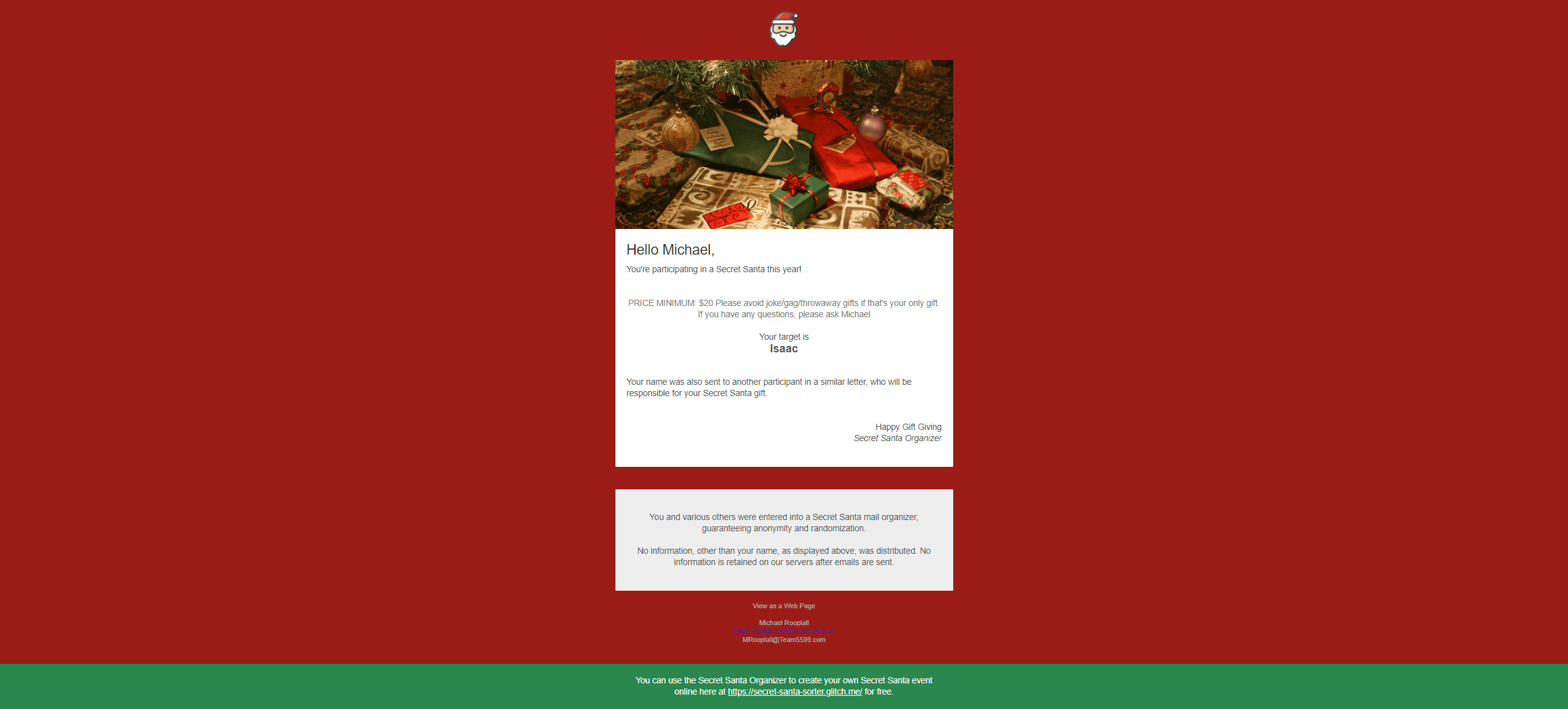 Secret Santa Manager screen 5