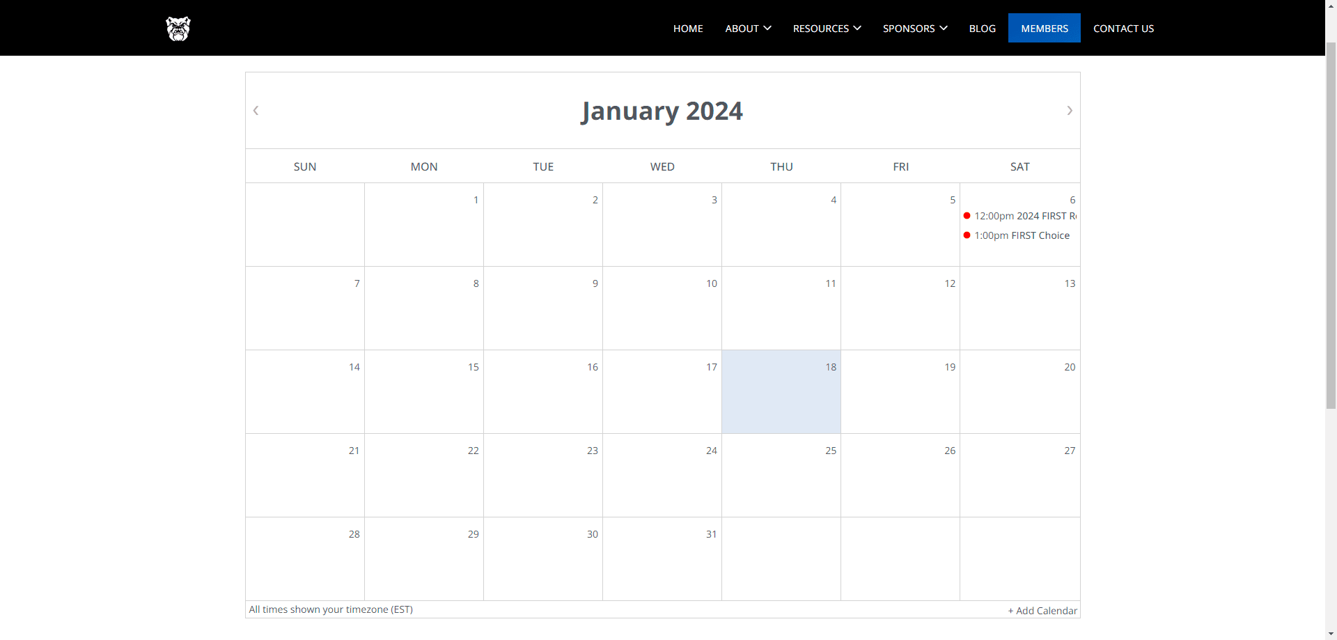 The Sentinels Website screen 5